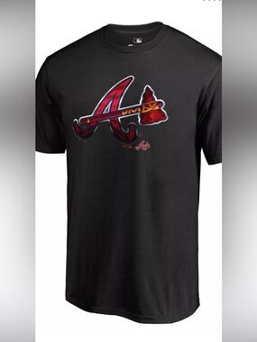 Men's XL casual sporty Fanatics Black and Red Graphic Tee NWT
